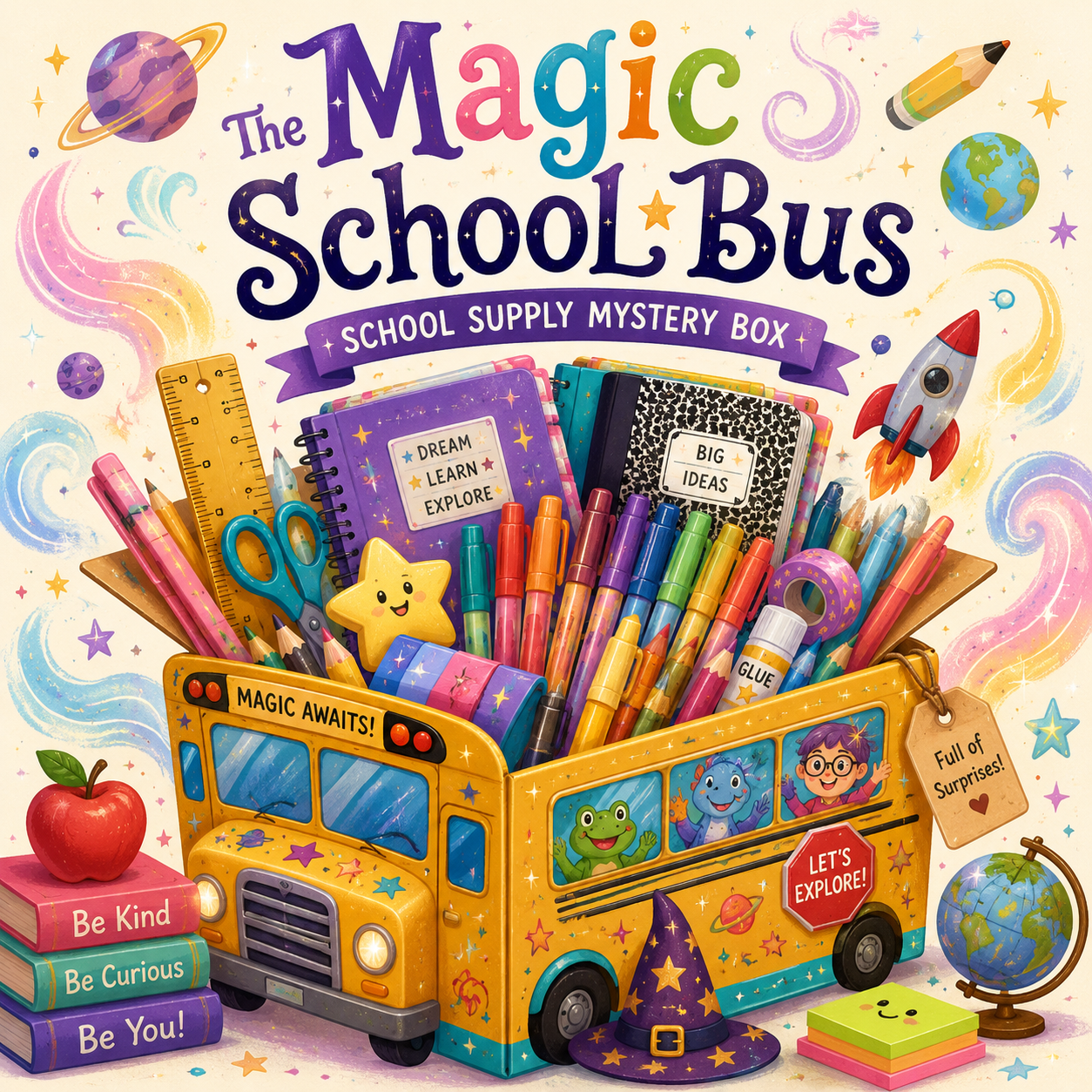 A Magic School Bus mystery box